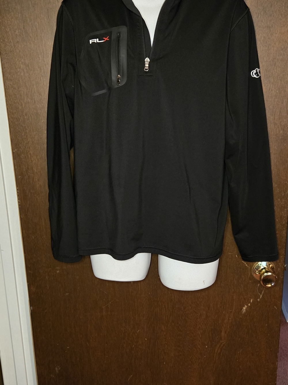 Ralph Lauren RLX Black Quarter-Zip Performance Pullover